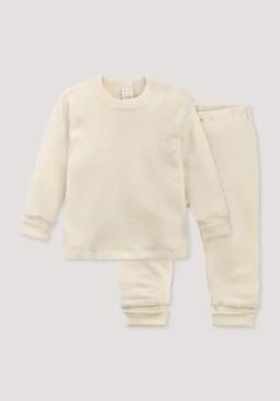 hessnatur hessnatur Pyjama aus Bio-Baumwolle mit Merinowolle und Seide – Produktbild 1 von 1