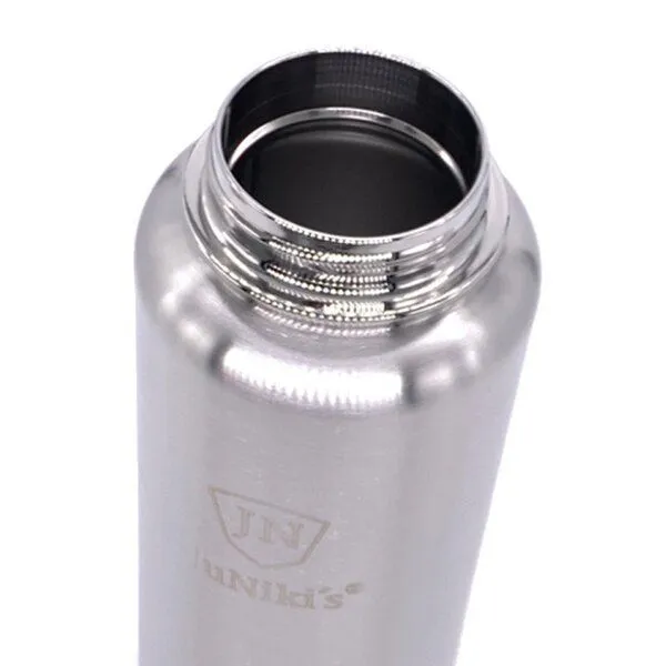 JN JuNiki's JN JuNiki's isolierte Edelstahl Trinkflasche 1 Liter mit Double Neck Deckel, Orange, – Produktbild 2 von 2