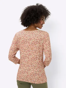 heine Print-Shirt sand-papaya-bedruckt – Produktbild 1 von 1