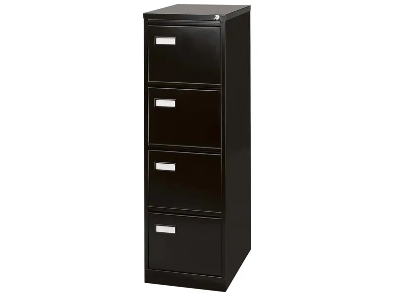 BISLEY Light BISLEY Light Hängeregistraturschrank 4S 1-bahnig RAL 9005 schwarz – Produktbild 1 von 1