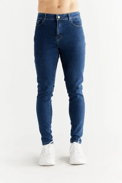 Evermind Evermind M's Skinny Fit-MD1014, Lapis blue, – Produktbild 2 von 4