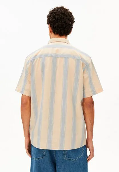 ARMEDANGELS ARMEDANGELS STRIPED Herren Hemd aus 100% Bio-Baumwolle, Wedgwood, – Produktbild 2 von 4