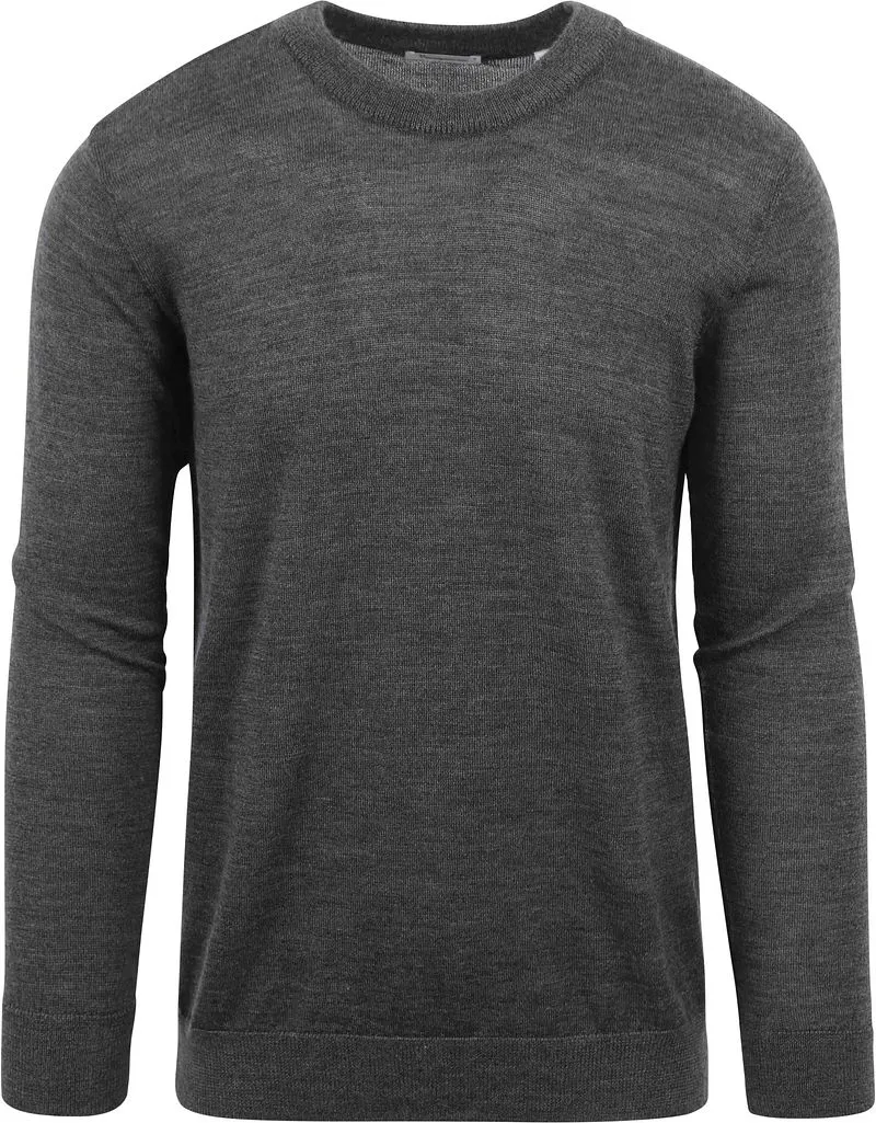 KnowledgeCotton Apparel KnowledgeCotton Apparel WollpulloverAnthrazit - Größe XL, Anthrazit, – Produktbild 2 von 4
