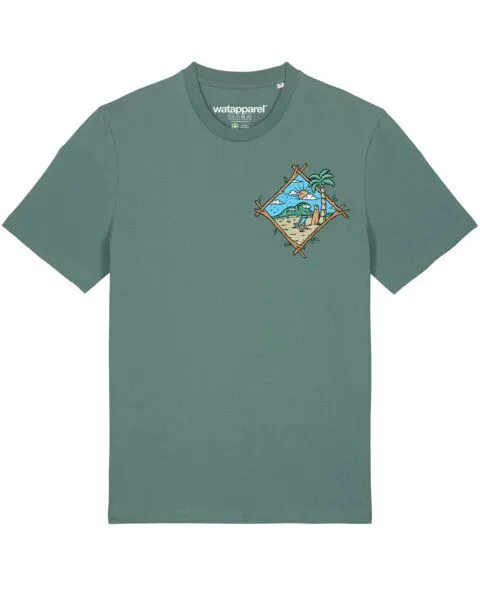 watapparel watapparel T-Shirt Unisex Beach is calling, Green bay, – Produktbild 1 von 3