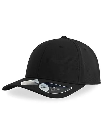 Atlantis Headwear Atmungsaktive Baseball - Cap Gebogener Schirm mit Klettverschluss Atlantis Headwear, Schwarz, – Produktbild 1 von 2
