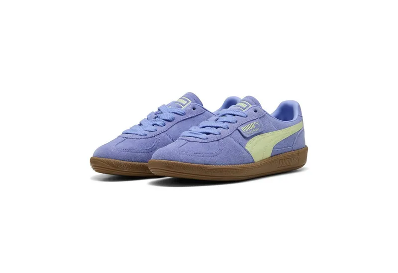 Puma Puma PALERMO Sneaker für Alltag, aus Leder, mit Schnürverschluss, Lila, – Produktbild 1 von 5