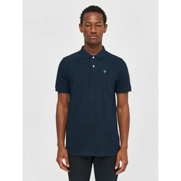 KnowledgeCotton Apparel KnowledgeCotton Apparel Poloshirt - ROWAN - aus Bio-Baumwolle, Blau (total eclipse), – Produktbild 1 von 3
