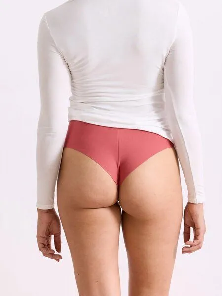erlich textil erlich textil Light Touch High Waist Brazil String aus Modal, Rosenholz, – Produktbild 5 von 5