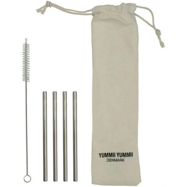 Yummii Yummii Yummii Yummii Edelstahl-Strohhalme | 4er-Pack – Produktbild 1 von 1