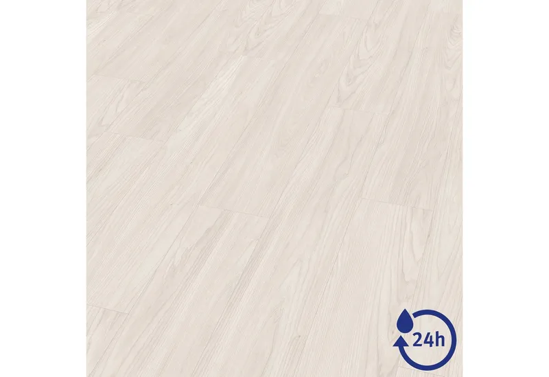Egger Egger Laminat NatureSense* Aqua EL1096 Sheffield Akazie weiss, (8mm, 1,995qm), Wasserbeständig & Praktisch, Weiß, – Produktbild 1 von 5