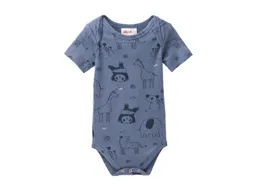 People Wear Organic People Wear Organic Kurzarm-Body Zoo ozean Gr. 74/80 – Produktbild 1 von 1