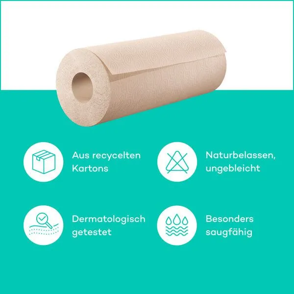 mach m!t mach m!t Küchenrolle - 128 Halbblatt pro Rolle - PURE – Produktbild 3 von 7