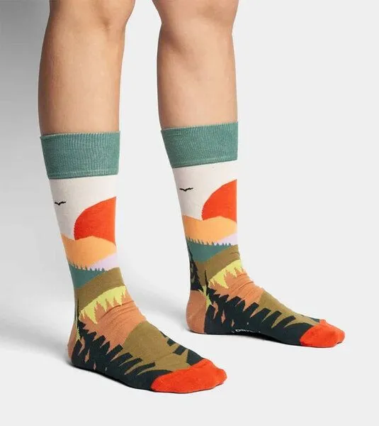 DillySocks DillySocks Bunte Socken, Bio Baumwolle, forest sunset – Produktbild 2 von 4