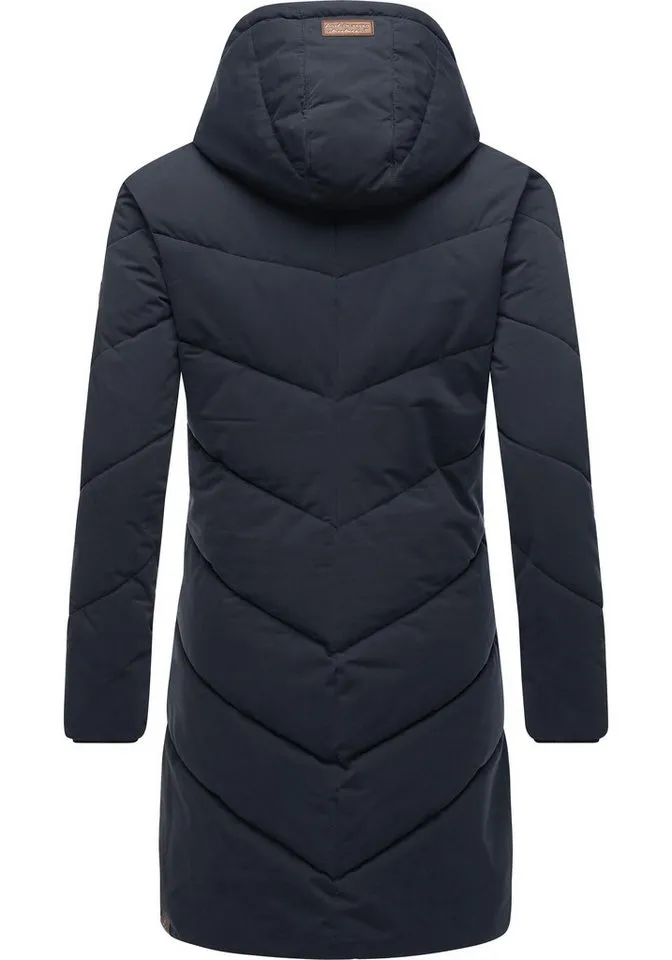 ragwear ragwear Wintermantel Rebelka wasserdichter Winterparka mit abnehmbarer Kapuze, Blau, – Produktbild 4 von 5