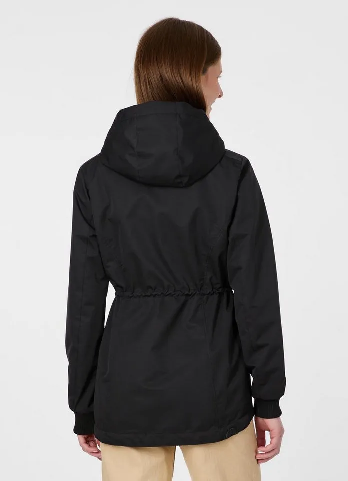 ragwear ragwear Parka DOWEY Wasserabweisend mit Taillenkordel und Pattentaschen, Schwarz, – Produktbild 2 von 2