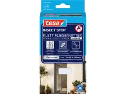 Tesa tesa Fliegengitter "Premium" für Türe 2 x 65 x 220 cm, weiß – Produktbild 1 von 1