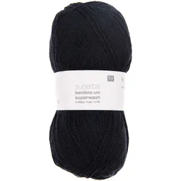 Rico Design Rico Design Superba Bamboo Uni 4fädig Schwarz – Produktbild 1 von 1