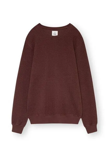 THOKKTHOKK ThokkThokk Herren Sweater TT1029 STRUCTURED aus Biobaumwolle, Fir tree (grün), – Produktbild 3 von 4