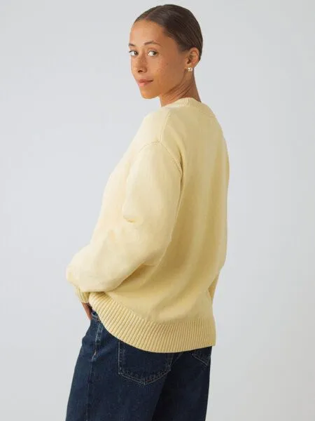 Honest Basics Honest Basics Damen Crew-Pullover aus 100% Bio-Baumwolle, Vanilla, – Produktbild 4 von 4