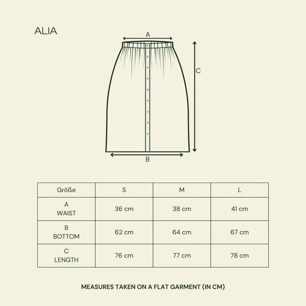 NORDLICHT NORDLICHT Leinen Rock Alia aus 100% Leinen, Natur, – Produktbild 4 von 4