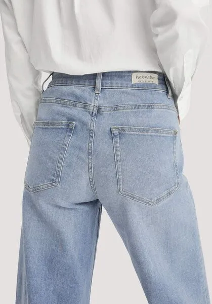 hessnatur hessnatur Jeans ALVA High Rise Wide Leg aus Bio-Denim, Hell-blau, – Produktbild 5 von 7