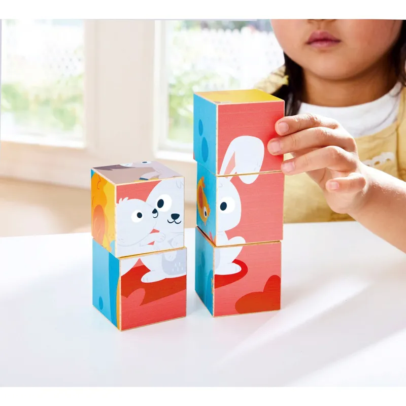 Hape Hape Blockpuzzle Bauernhoftiere, Mehrfarbig, – Produktbild 1 von 3