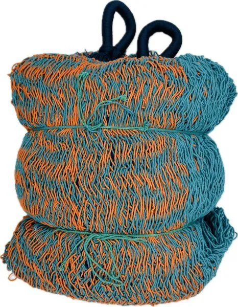 MacaMex MacaMex Solea Netzhängematte XL Baumwolle, Breeze (blau-orange), – Produktbild 4 von 4
