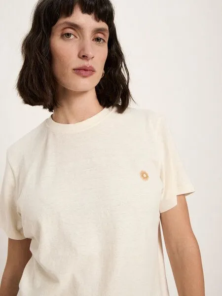 LANIUS LANIUS Statementshirt (OCS) aus Hanf und Bio-Baumwolle, Natural undyed, – Produktbild 4 von 4