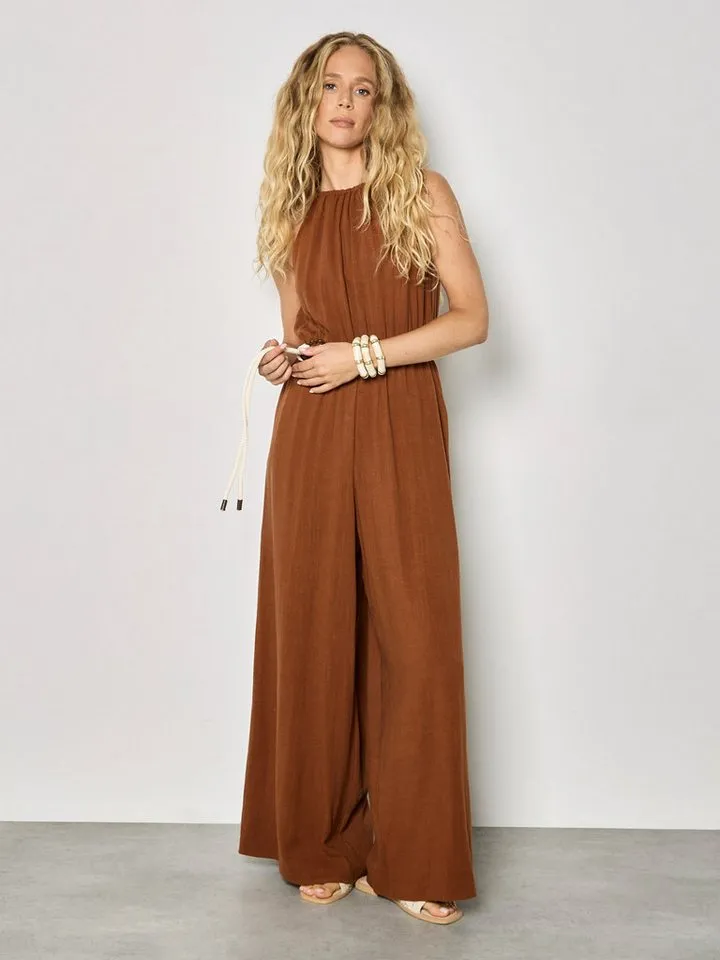 Apricot Apricot Jumpsuit Jumpsuit mit weitem Bein, Rot, – Produktbild 1 von 5