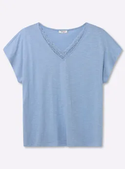 sheego V-Shirt bleu – Produktbild 1 von 1