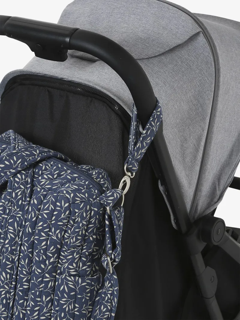Vertbaudet Wickeltasche aus Baumwoll-Musselin JOIOSA, Nachtblau geblümt, – Produktbild 4 von 4