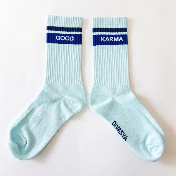 Divasya Divasya Socken mit Yoga Motiv | Good Karma – Produktbild 4 von 4