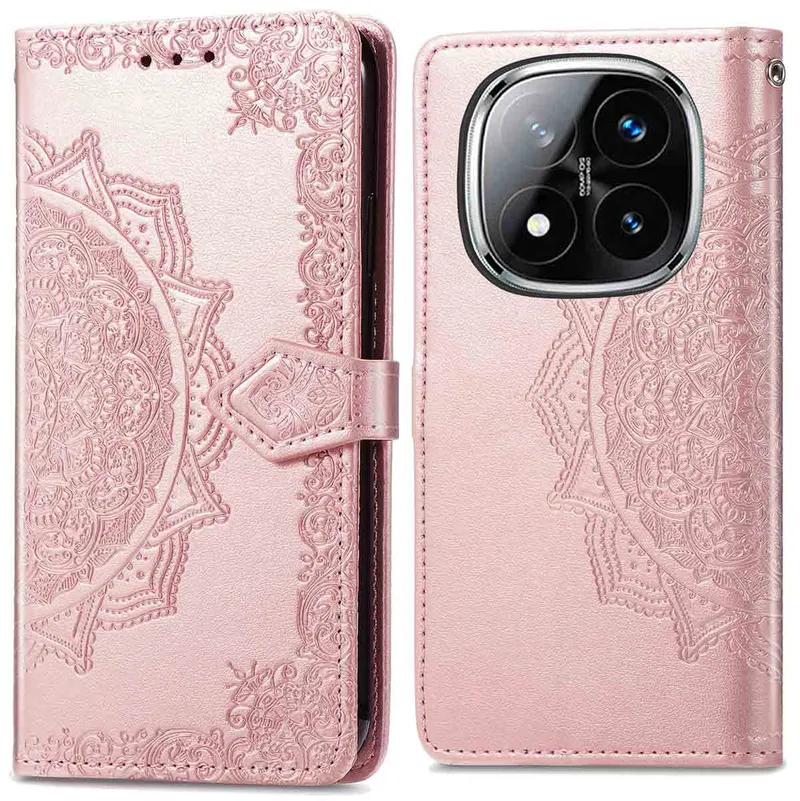 imoshion imoshion Mandala Klapphülle für das Xiaomi Redmi Note 14 Pro Plus (5G), Rosegold, – Produktbild 1 von 1