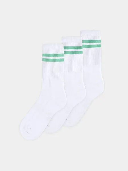 erlich textil erlich textil Andi Tennis Socken 3er Pack aus Bio-Baumwolle, Weiß, – Produktbild 7 von 7
