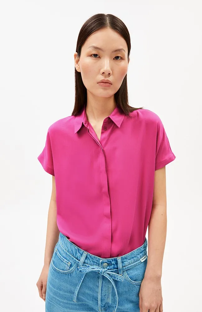 ARMEDANGELS ARMEDANGELS Damen vegan Bluse Larisaana Very Berry, Dunkelpink, – Produktbild 1 von 2