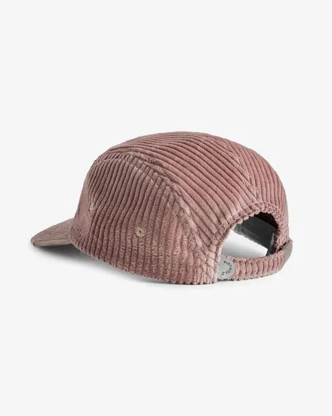 Rotholz Rotholz Cord 5-Panel Cap aus Bio-Baumwolle, Pink (washed pink), – Produktbild 3 von 4
