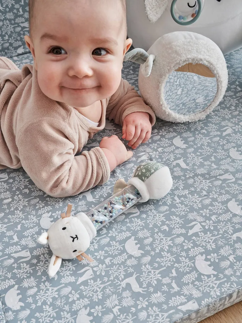 Vertbaudet Baby Rassel WALDSPAZIERGANG salbei, Salbeigrün, – Produktbild 3 von 4