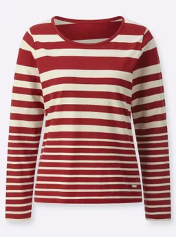 Witt Ringelshirt kirsche-sand-geringelt – Produktbild 1 von 1