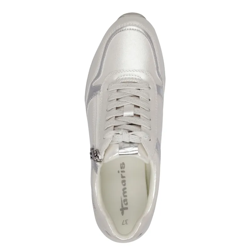 Tamaris Tamaris Da.-Schnürer für Damen, silber, Größe 40 EU, Silber, – Produktbild 4 von 5