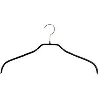 MAWA MAWA Kleiderbügel Silhouette F aus Metall - Set aus 10 Bügeln, Schwarz, – Produktbild 1 von 1