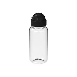 elasto elasto Trinkflasche Junior, 400 ml, RENEW, Schwarz / transparent, – Produktbild 1 von 1