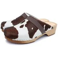 me myClogs LYCKA COW - KUH schwedische Holzclogs von me&myClogs - low heel – Produktbild 1 von 1