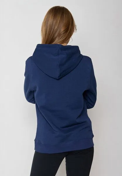 GreenBomb GREENBOMB Bike Cats Basket Chipper - Gemütlicher Hoodie aus Bio-Baumwolle / hochwertiger Print / GOTS / Fair & Vegan, Blau (marineblau), – Produktbild 3 von 4