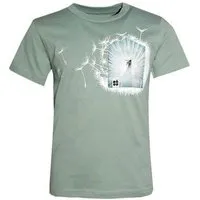 FÄDD Kinder T-Shirt Rundhals Bio-Baumwolle "der weiße V (Kidz)" Grün Fädd, Grün, – Produktbild 1 von 1