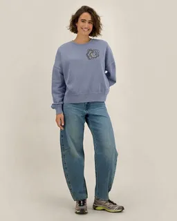Kultgut Kultgut Vintagelook- Biofair- Pulloversweater im Boxistyle / structure of mushroom – Produktbild 1 von 1