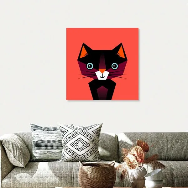 Photocircle Photocircle Poster / Leinwandbild - Kinderzimmer-Katze Illustration für Kinder – Produktbild 4 von 4