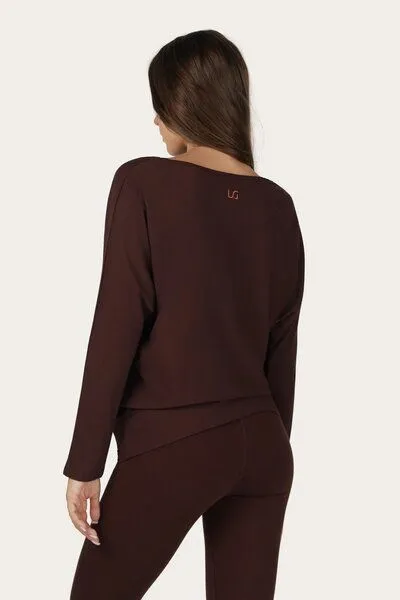 Urban Goddess Urban Goddess Budhi Yoga Langarm Shirt, Cacao (braun), – Produktbild 4 von 5