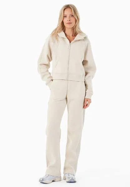 ORGANICATION Organication Joddy | Essentials Full Zip-Hoodie aus Bio-Baumwolle und recyceltem Polyester, Off white, – Produktbild 2 von 4
