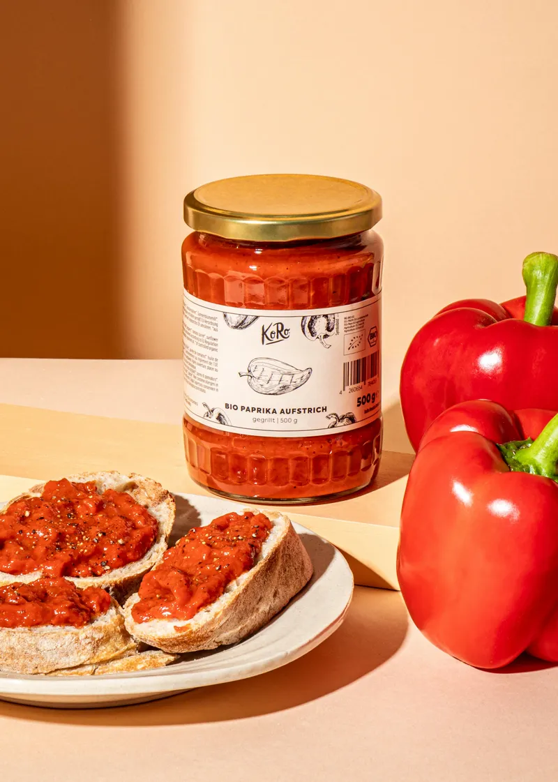 KoRo Bio Paprika Aufstrich Roasted Pepper 500 g – Produktbild 2 von 5