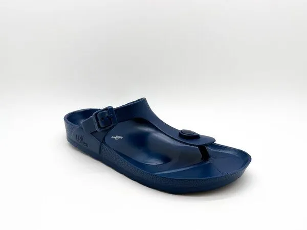 thies Vegane Ecofoam Zehentrenner Sandale von thies ® aus recyceltem EVA, Navy (blau), – Produktbild 2 von 4